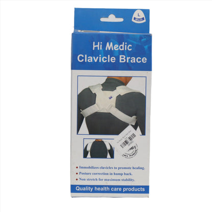 Hi Medic Clavicle Brace & Posture Corrector | Figure-8 Upper Back Straightener for Shoulder & Clavicle Support | Pain Relief & Injury Recovery for Men and Women
