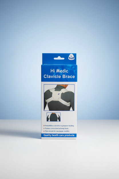 Hi Medic Clavicle Brace & Posture Corrector | Figure-8 Upper Back Straightener for Shoulder & Clavicle Support | Pain Relief & Injury Recovery for Men and Women