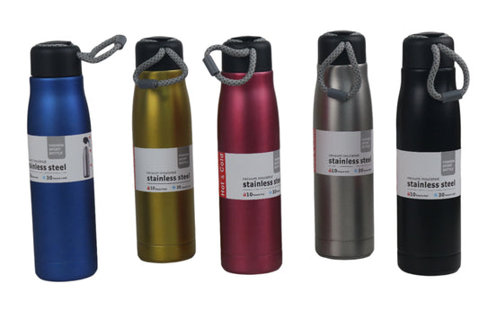 Stainless Steel Bottle with Rope Holder