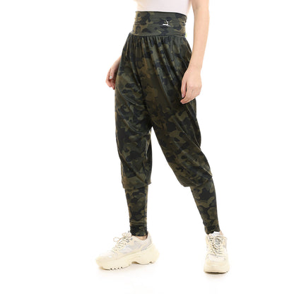 Camouflage Wide Leg Pants