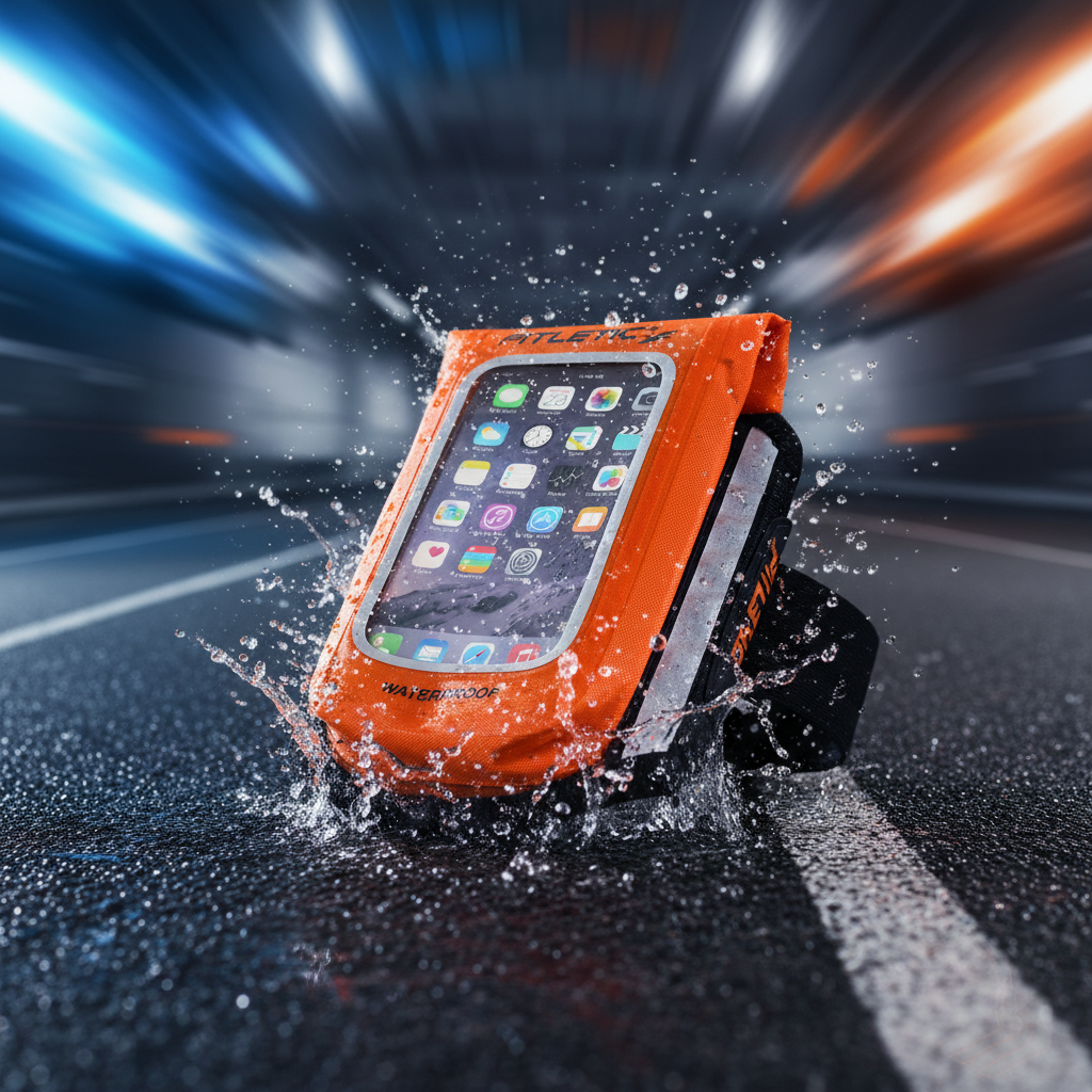 Fitleticx Waterproof Running Armband | Secure Phone Holder for Gym, Running & Outdoor Workouts | Touch-Screen Compatible Sports Pouch for All Smartphones