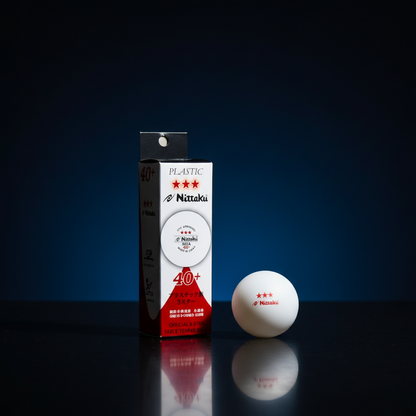 كرات تنس طاولة ناتاكو بريميوم 3 نجوم (عبوة 3 كرات) | معتمدة من ITTF | كرات بنج بونج بلاستيكية احترافية للمسابقات والبطولات