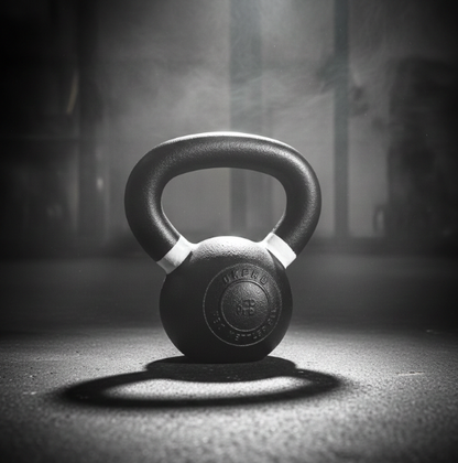كاتل بيل احترافي "The Competitor" من Athlete Home | حديد زهر صلب بمقبض فولاذي خام | للقوة الانفجارية وقوة القبضة واللياقة الوظيفية | تصميم قياسي للمنافسات