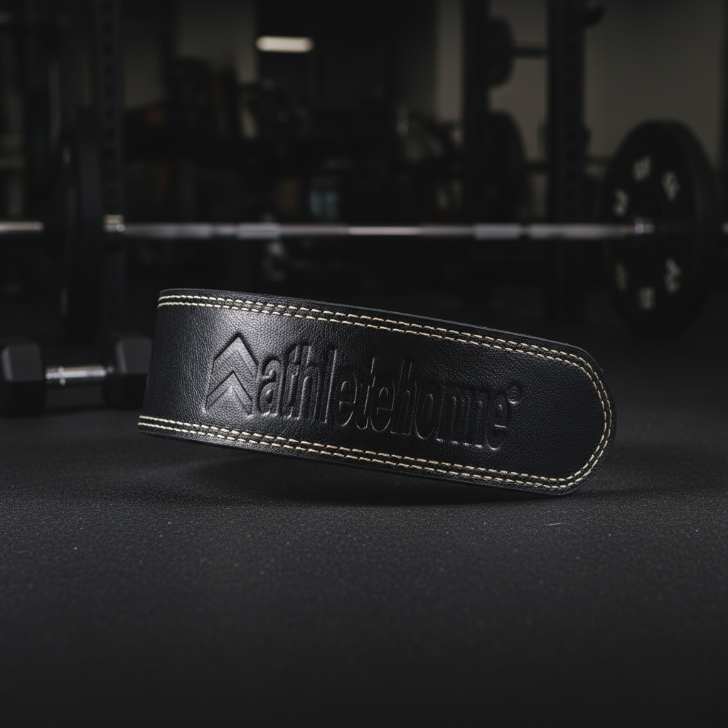 Professional Athletes Durable Leather Power Lifting Belt:  Support for Bodybuilding