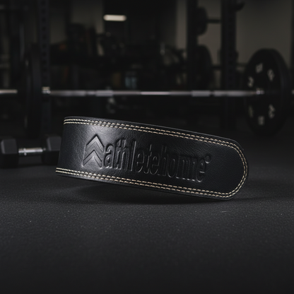 Professional Athletes Durable Leather Power Lifting Belt:  Support for Bodybuilding