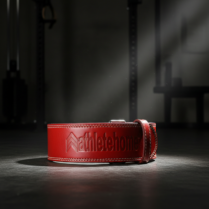 Professional Athletes Durable Leather Power Lifting Belt:  Support for Bodybuilding