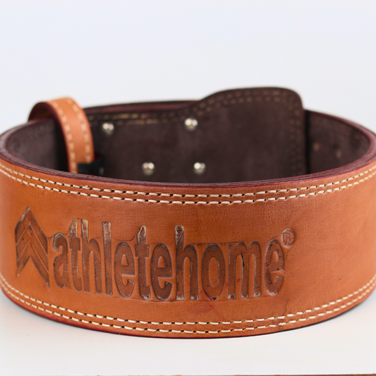 حزام رفع الأثقال الاحترافي من الجلد الطبيعي المتين بسمك للرياضيين المحترفين: دعم لكمال الأجسام