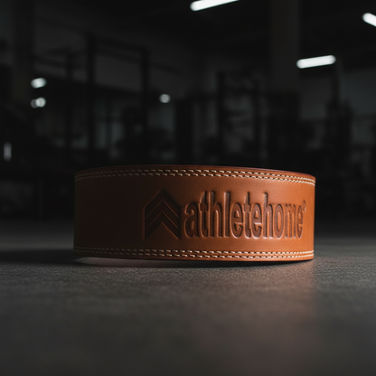 Professional Athletes Durable Leather Power Lifting Belt:  Support for Bodybuilding