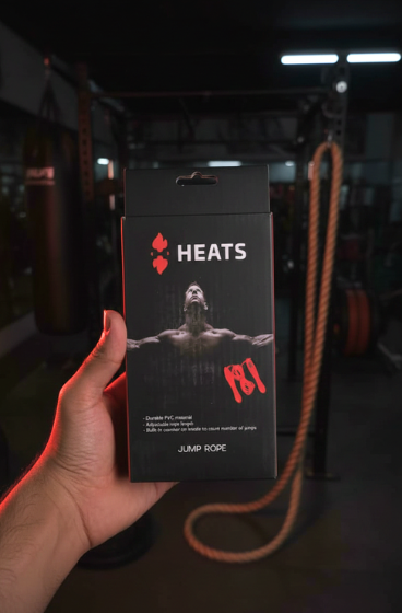 HEATS Adjustable Digital Jump Rope with Built-In Counter – High-Speed PVC Skipping Rope for Cardio, Weight Loss, and HIIT Workouts – Best Jump Rope for Athletes and Home Fitness in Egypt