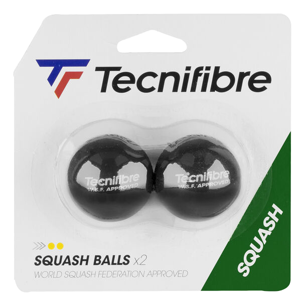 YELLOW DOUBLE POINT SQUASH BALLS PER 3