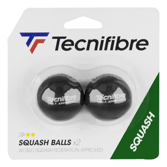 YELLOW DOUBLE POINT SQUASH BALLS PER 3