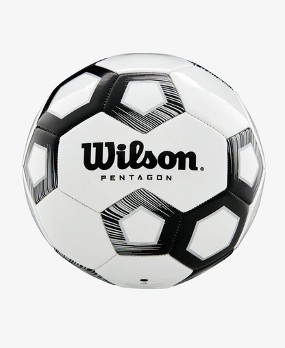 Wilson Pentagon Soccer Ball – Classic Black & White Design | Durable Training & Match Ball for Athletes and Fitness Enthusiasts