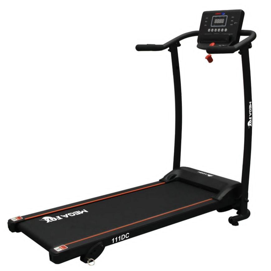 MEGA FOX 111DC Motorized Treadmill 90 Kg | Semi- Foldable, Compact Running Machine for Home Gym | Fitness Cardio Equipment for Weight Loss & Endurance