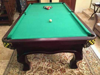 The "Monarch" Professional Slate Pool Table – Classic Solid Wood Billiards Table for Home Entertainment, Social Gatherings, and Precision Skill Training