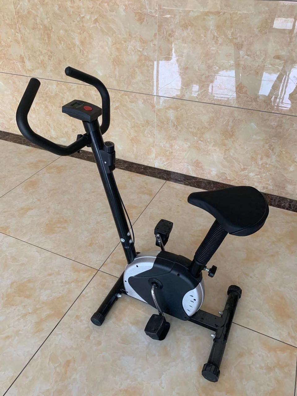 Athlete Home 'Endurance Pro' Upright Exercise Bike: Home Cardio Machine for Weight Loss & Fitness with Adjustable Resistance and Digital Monitor
