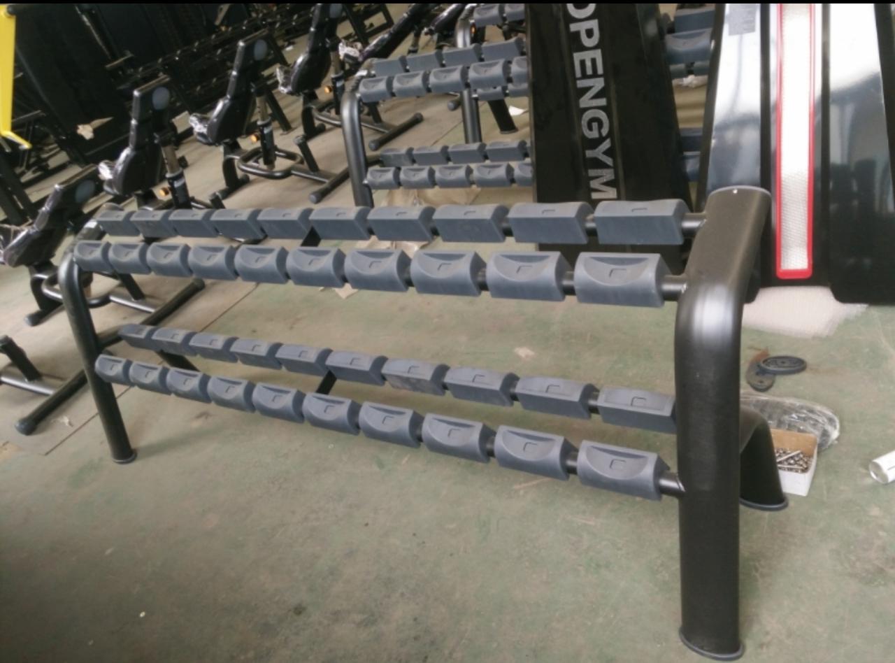 Athlete Home 'Foundry' Pro Dumbbell Rack: Heavy-Duty 3-Tier Weight Storage Stand for Home and Commercial Gyms