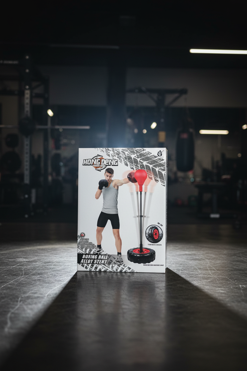 Boxing Reflex Ball with Adjustable Alloy Stand – Freestanding Punching Ball for Boxing, MMA, Cardio & Stress Relief | Athlete Home Egypt