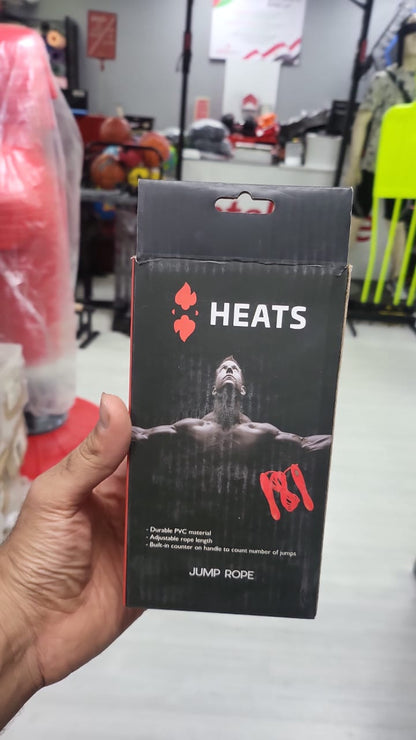 HEATS Adjustable Digital Jump Rope with Built-In Counter – High-Speed PVC Skipping Rope for Cardio, Weight Loss, and HIIT Workouts – Best Jump Rope for Athletes and Home Fitness in Egypt