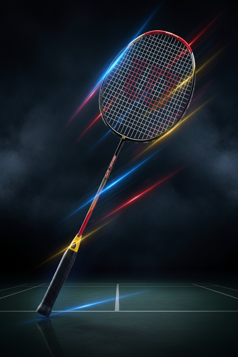 Wilson Carbon Pro 370 Badminton Racket | Lightweight Carbon Fiber Racket for Power, Speed & Control
