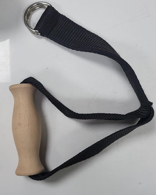 Athlete Home Wooden Handle with Metal Strap – Multi-Purpose Grip for Pull-Ups, Calisthenics & Grip Strength Training