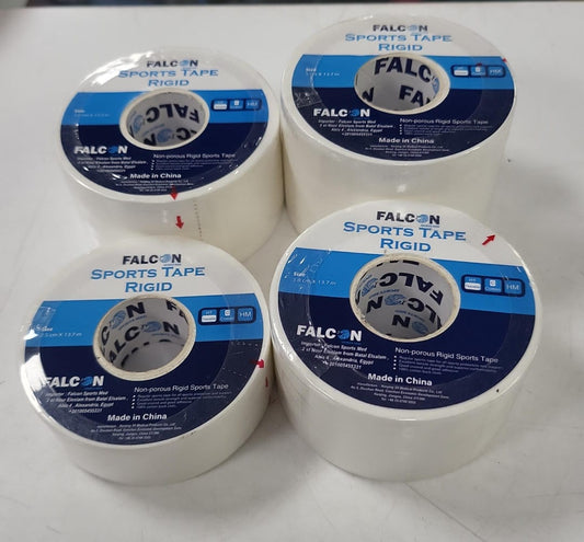 Falcon Rigid Sports Tape – Professional Athletic Strapping Tape for Injury Prevention, Joint Support & Muscle Recovery – Strong Adhesive Non-Porous Gym & Training Tape