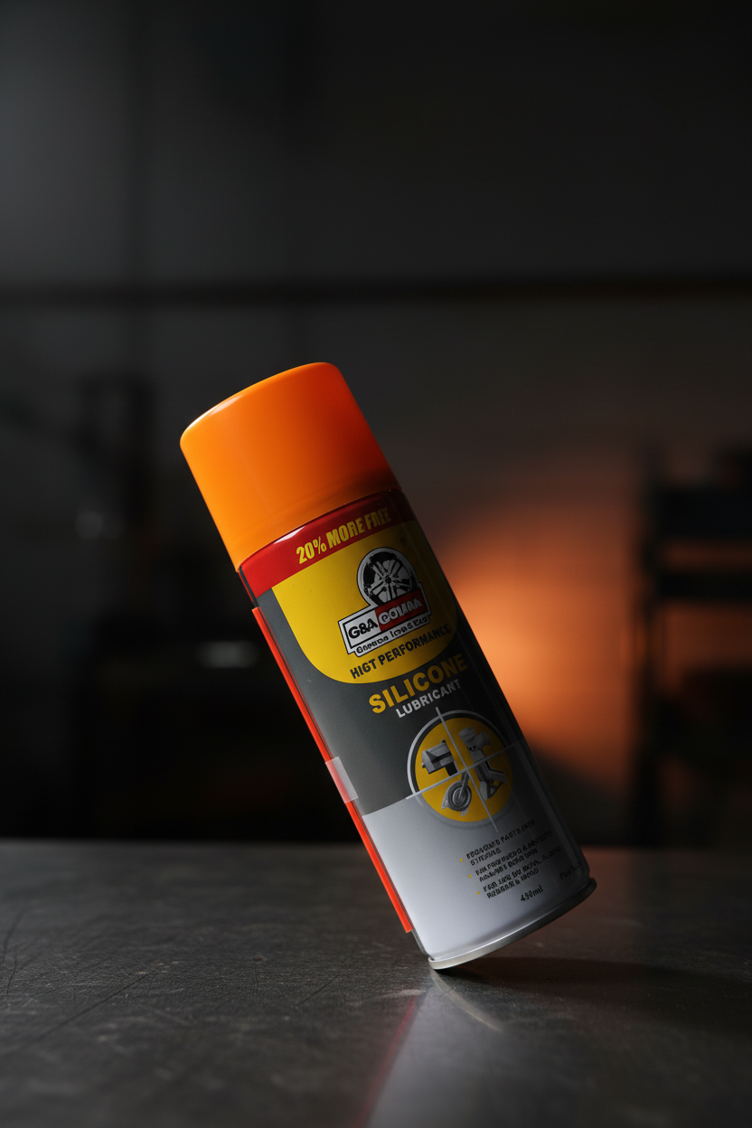 High-Performance Silicone Lubricant Spray Multi-Purpose Waterproof Protection for Metal, Plastic, Rubber & Fitness Equipment | G&A Gomaa