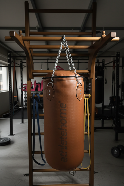 Premium Wooden Stall Bars (Swedish Wall Bars) with Pull-Up & Dip Attachment | Full Body Home Gym | Strength, Mobility & Flexibility Training Station – Athlete Home Egypt”