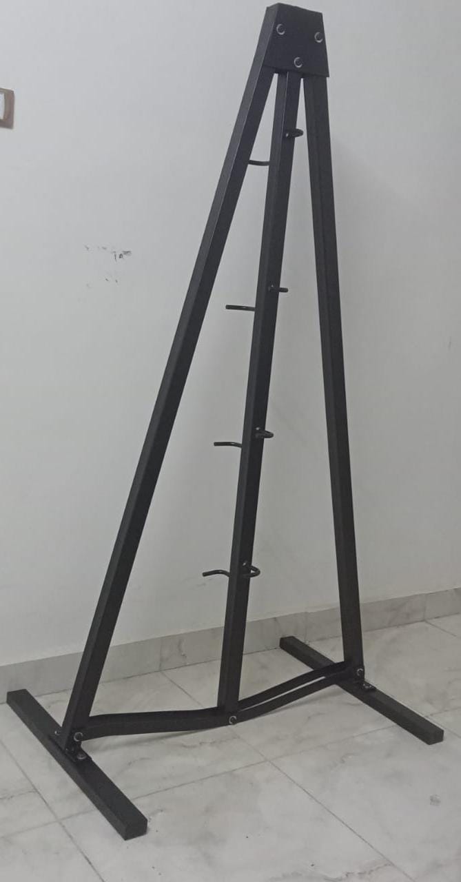 ستاند تخزين أقراص الأوزان الأوليمبية ثقيل التحمل | رف تنظيم الحديد للجيم المنزلي والتجاري | حامل أقراص قوي من钢 لتوفير المساحة للرياضيين في مصر