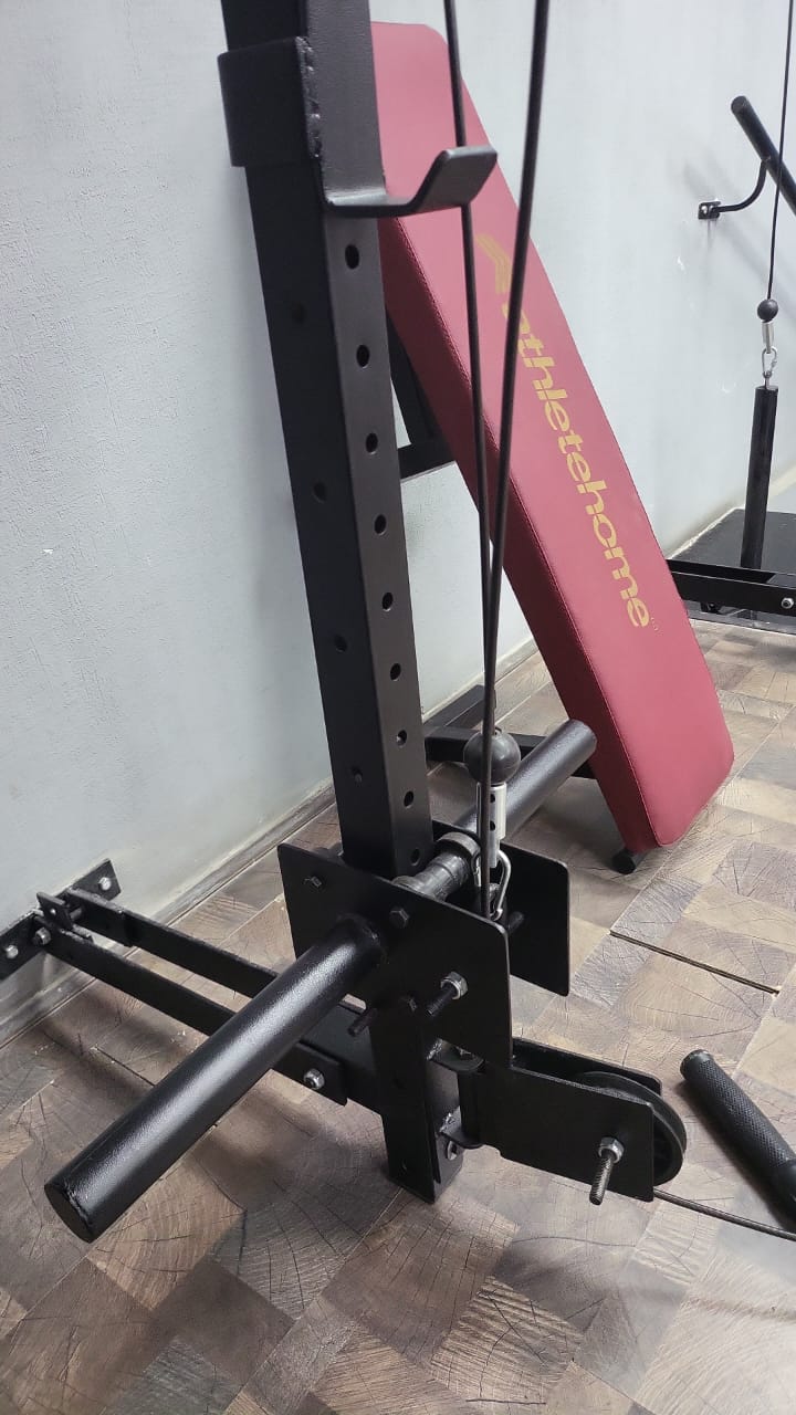مصفوفة تمارين متعددة الاستخدام مع مقعد قابل للتعديل - جهاز رفع الأثقال المتكامل لصالة رياضية منزلية