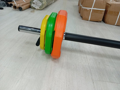 Professional Straight Barbell Set with Weight Plates – Home & Gym Strength Training Bar for Muscle Building