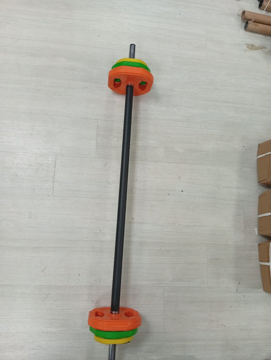 Professional Straight Barbell Set with Weight Plates – Home & Gym Strength Training Bar for Muscle Building