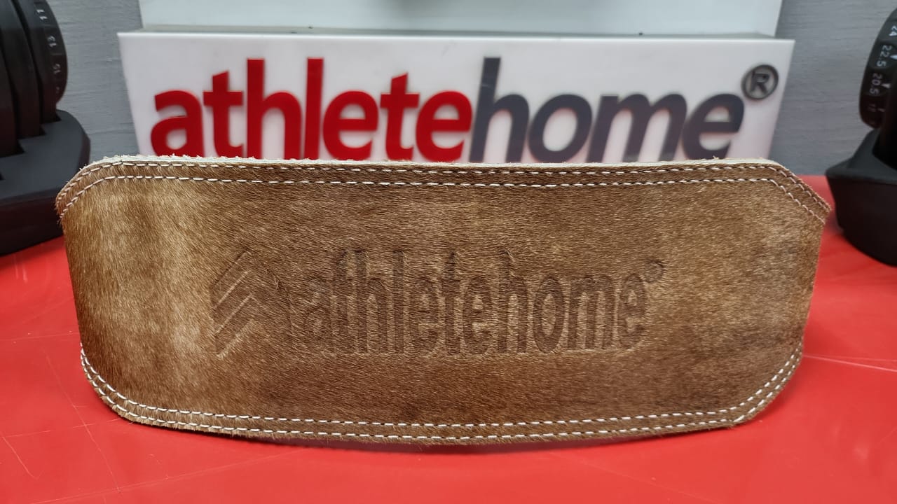 حزام رفع أثقال جلد طبيعي كاوهايد احترافي – حزام دعم أسفل الظهر للسكوات والديدلفت وتمارين القوة الثقيلة