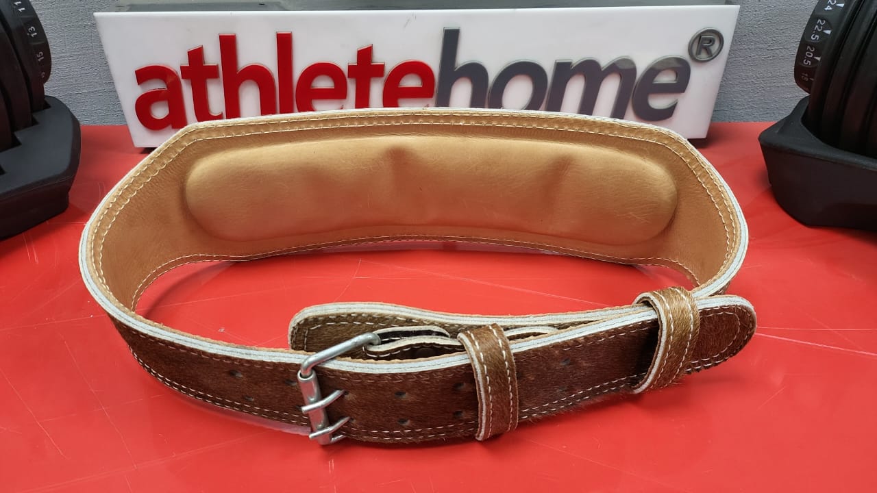 حزام رفع أثقال جلد طبيعي كاوهايد احترافي – حزام دعم أسفل الظهر للسكوات والديدلفت وتمارين القوة الثقيلة