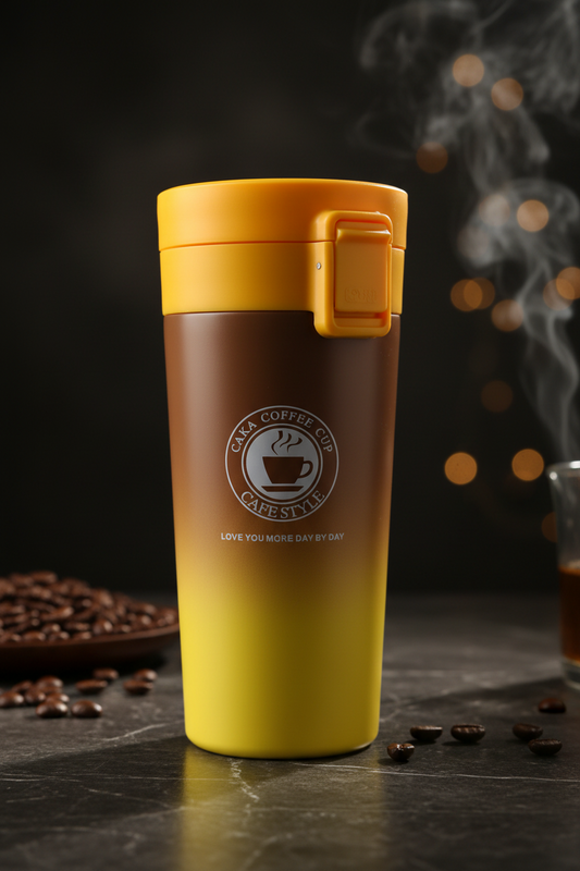 Insulated Stainless Steel Travel Coffee Mug with Locking Lid – Thermal Leak-Proof Coffee Cup for Gym, Work & Active Lifestyle