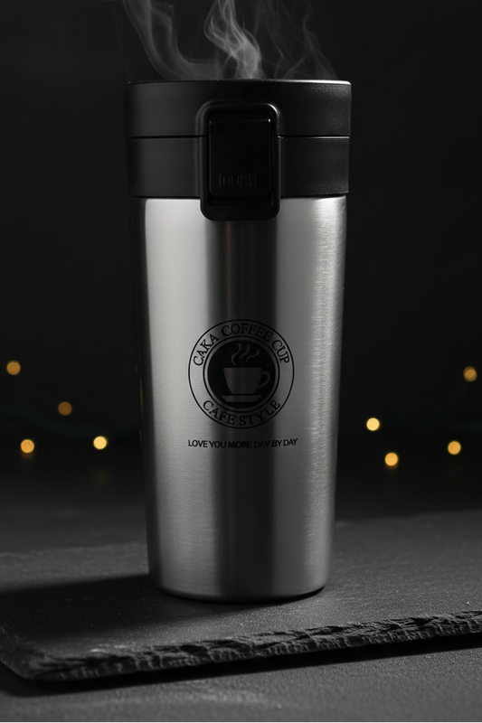 Stainless Steel Insulated Travel Coffee Mug – Leak-Proof Thermal Coffee Cup for Gym, Work & Healthy Lifestyle