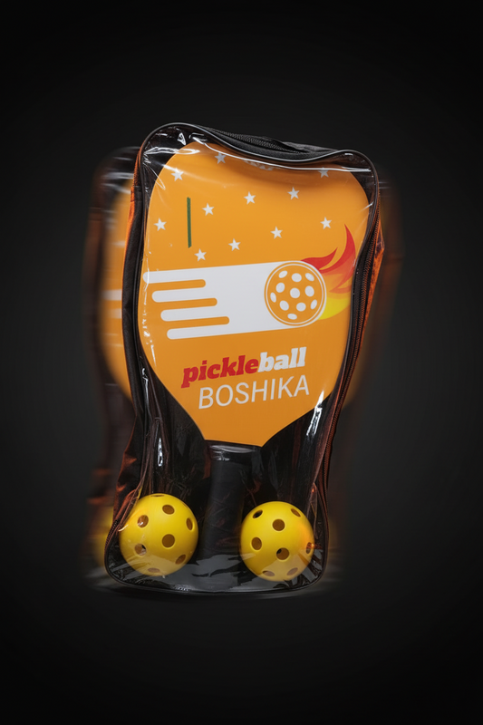 طقم مضارب بيكل بول BOSHIKA مع كرات وشنطة حمل – مضرب Pickleball خفيف احترافي للتدريب، الكارديو، واللعب التنافسي