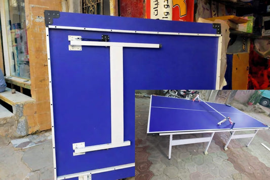 Professional 15-16 Mm Indoor Table Tennis Table with Wheels – Foldable Ping Pong Table for Home, Garden & Club Training