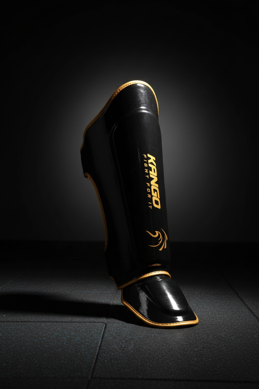 Kango Shinguard | Kango Professional Shin Guards – Heavy Duty Instep Protector for MMA, Muay Thai, Kickboxing Training – High-Density Shock Absorption Shin Protection
