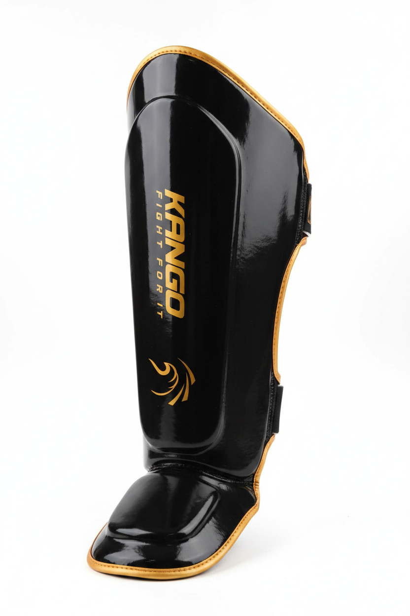 Kango Shinguard | Kango Professional Shin Guards – Heavy Duty Instep Protector for MMA, Muay Thai, Kickboxing Training – High-Density Shock Absorption Shin Protection