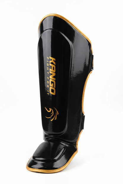 Kango Shinguard | Kango Professional Shin Guards – Heavy Duty Instep Protector for MMA, Muay Thai, Kickboxing Training – High-Density Shock Absorption Shin Protection