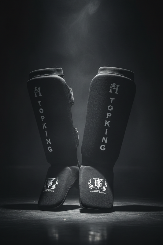 Top King Shinguard | Athlete Home Premium Martial Arts Shin Guards – Heavy-Duty Striking Shin & Instep Protectors for Muay Thai, Kickboxing, MMA Sparring, and High-Impact Shock Absorption