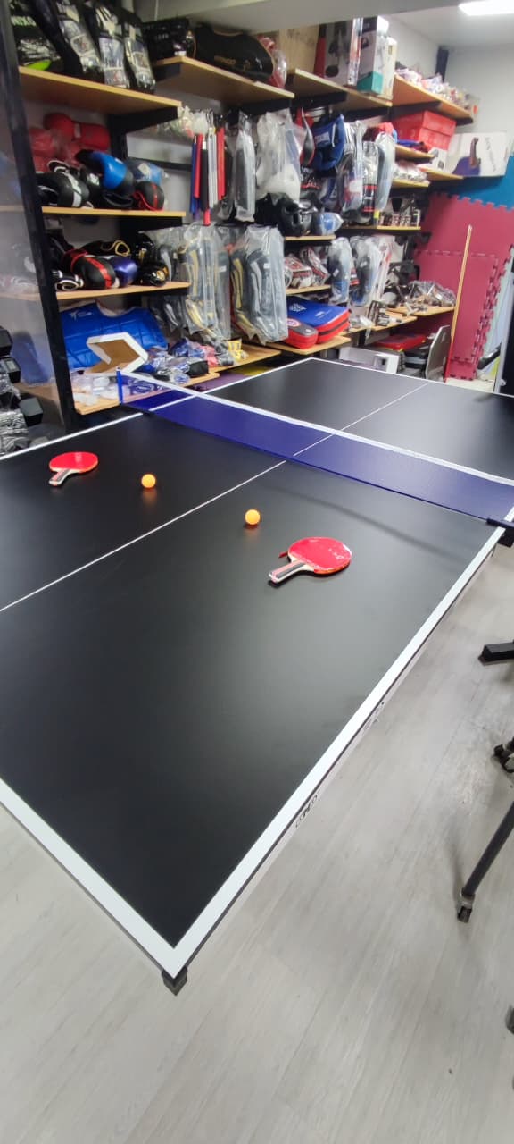 Professional 17-18 Mm Indoor Table Tennis Table with Wheels – Foldable Ping Pong Table for Home, Garden & Club Training