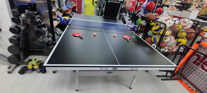 Professional 17-18 Mm Indoor Table Tennis Table with Wheels – Foldable Ping Pong Table for Home, Garden & Club Training