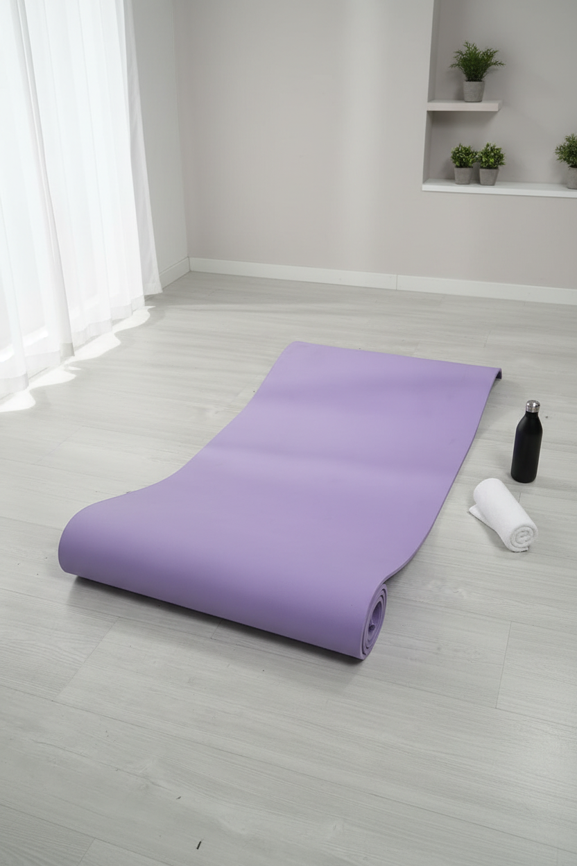 Athlete Home Premium Thick Exercise Mat – Non-Slip Shock-Absorbing Yoga & Pilates Mat for Home Gym Workouts, Stretching, and High-Intensity Training