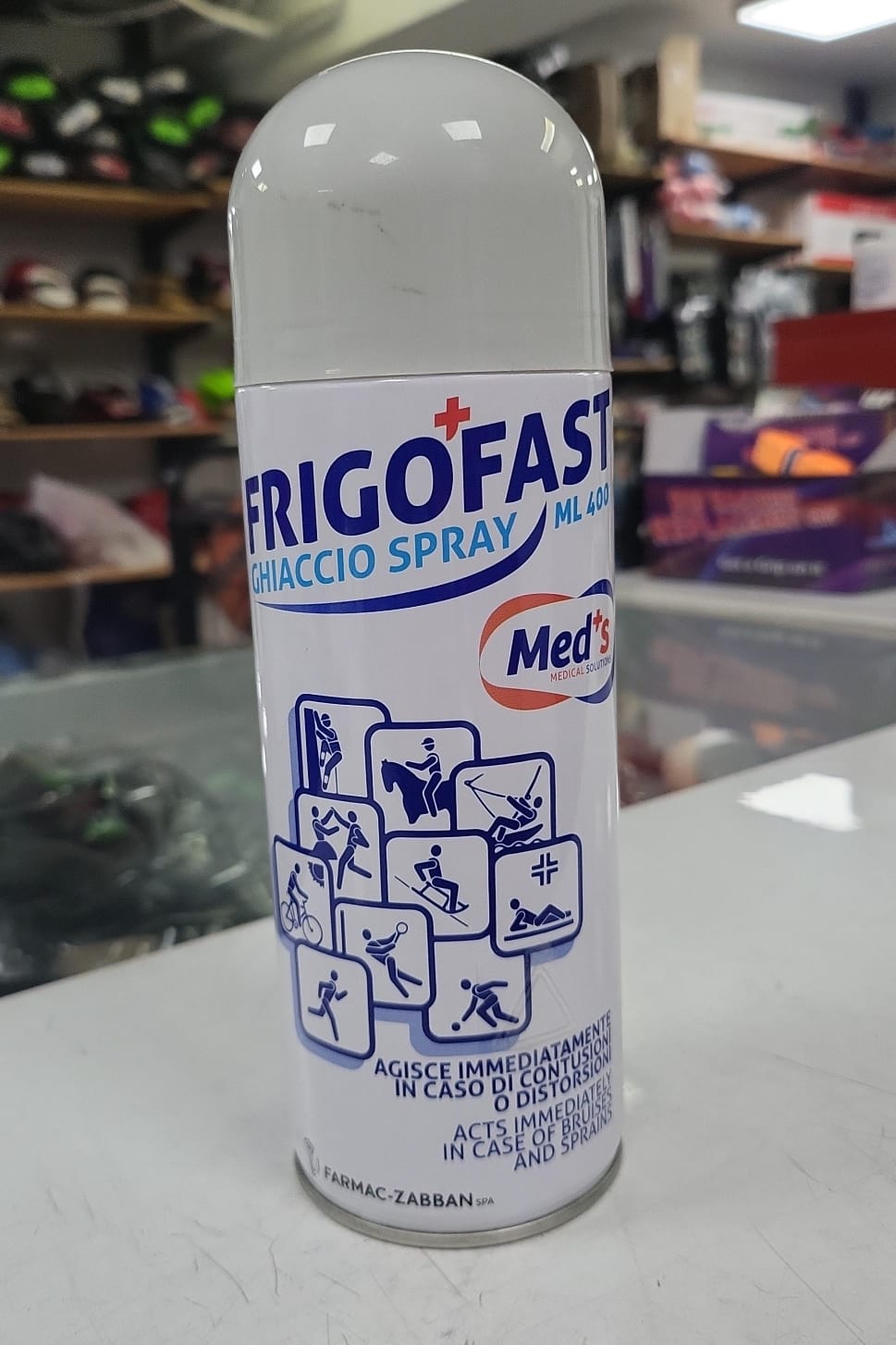 Frigofast Instant Cooling Ice Spray for Athletes – Fast-Acting First Aid Pain Relief Freeze Spray for Muscle Sprains, Bruises, Sports Injuries, and Joint Swelling
