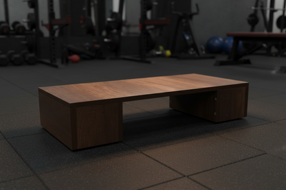 Premium Solid Wood Fitness Step Board & Deficit Deadlift Block – Home Gym Aerobics & Strength Training Platform
