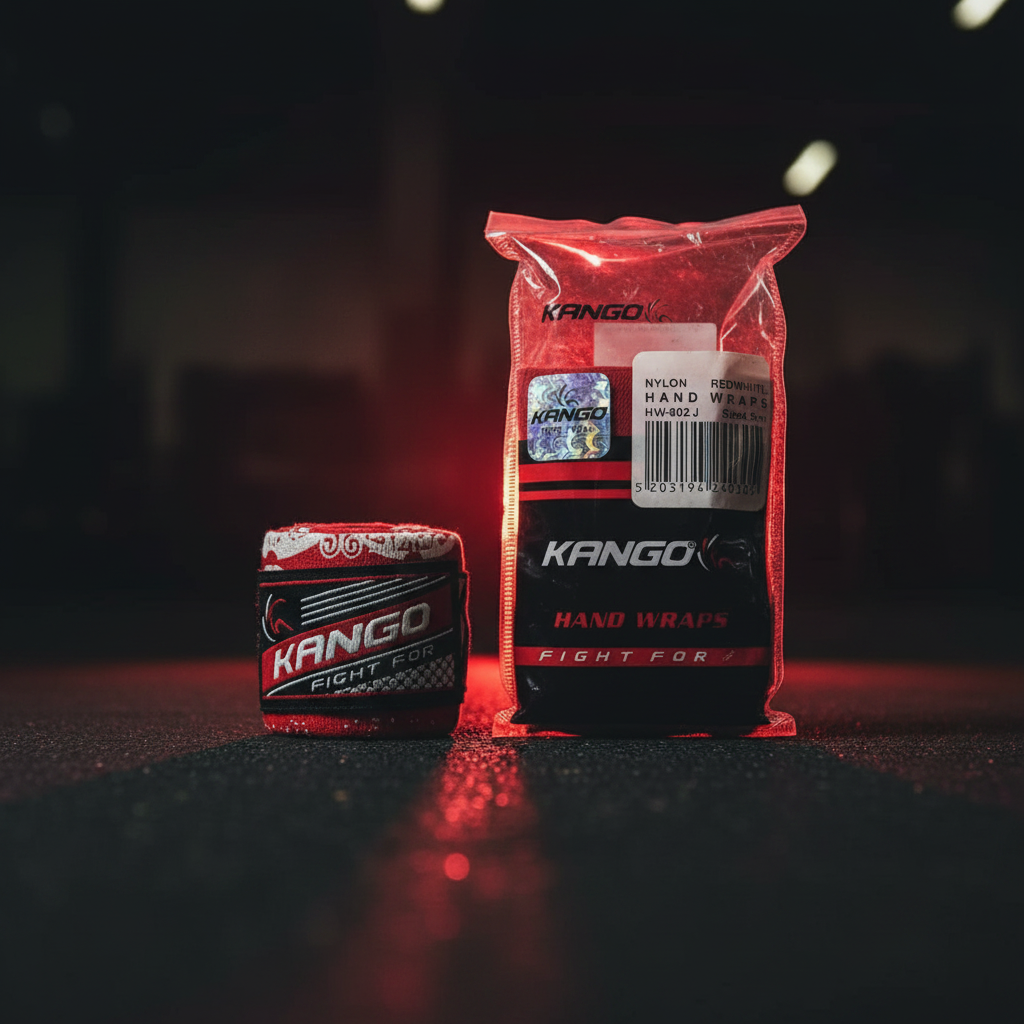 Kango Pro Nylon Boxing Hand Wraps – Extra-Long Semi-Elastic Combat Wrist Support and Elite Joint Protection Bands for MMA and Heavy Bag Training