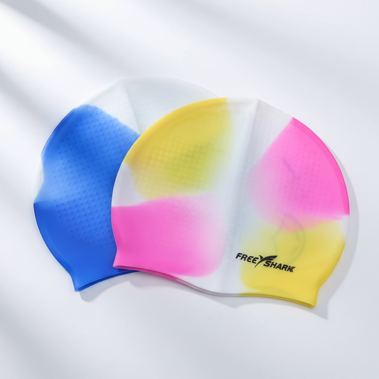 Premium Silicone Swimming Cap for Kids and Toddlers - Ultra-Elastic Waterproof Swim Hat with Cute Cartoon Chick Design for Hair and Ear Protection