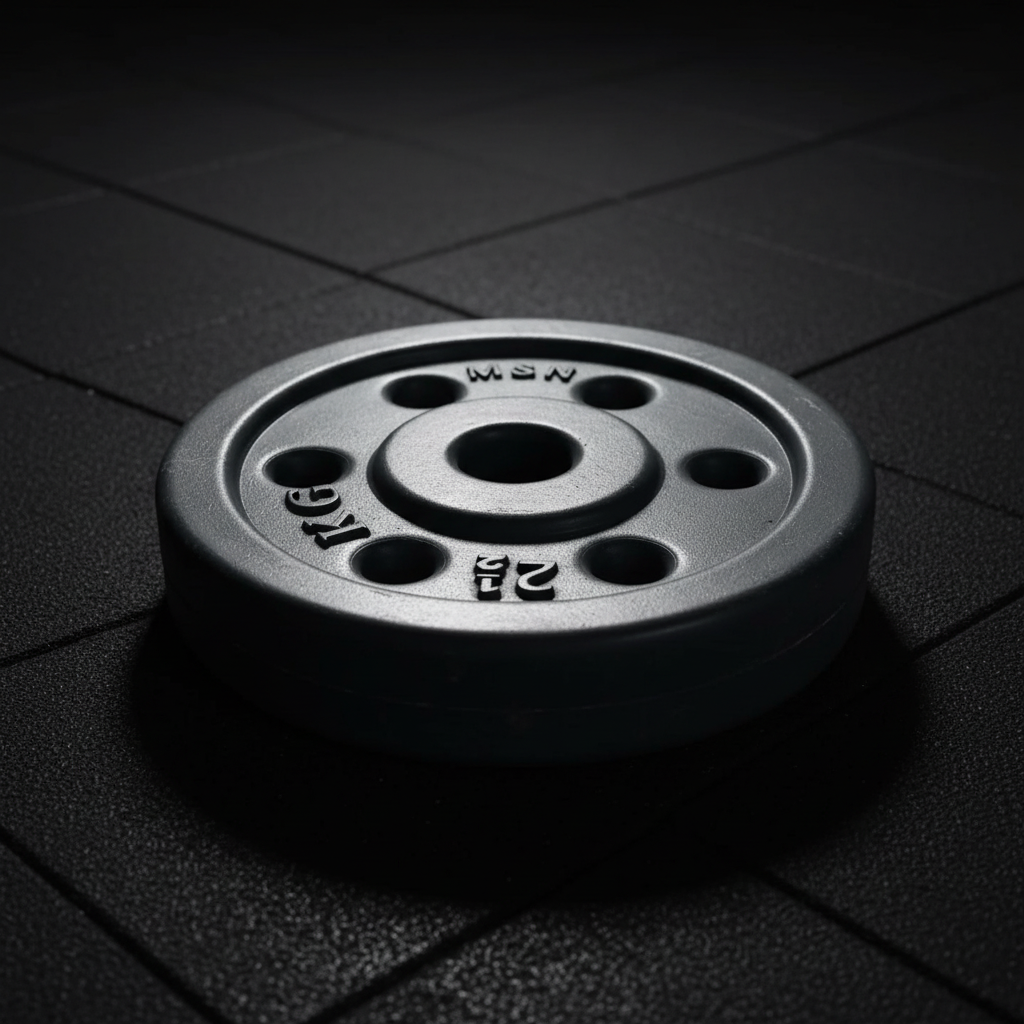 Athlete Home Premium Rubber Coated Weight Plate - Durable Cast Iron Strength Training Disc for Home Gym, Strength Training, and Progressive Overload
