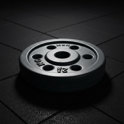 Athlete Home Premium Rubber Coated Weight Plate - Durable Cast Iron Strength Training Disc for Home Gym, Strength Training, and Progressive Overload